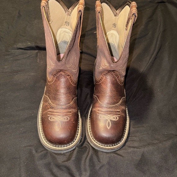 Ariat Women’s Heritage Dapper Western Boots Size 7 – Round Toe Leather - Picture 7 of 8